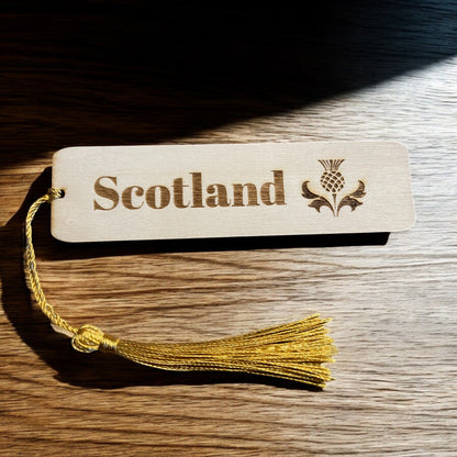 Personalised Scotland Bookmark with Scottish Thistle | The Great Gift Idea