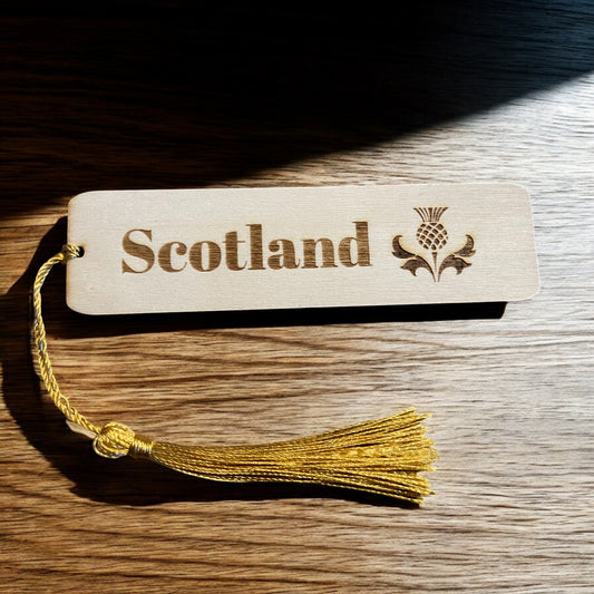 Personalised Scotland Bookmark with Scottish Thistle | The Great Gift Idea