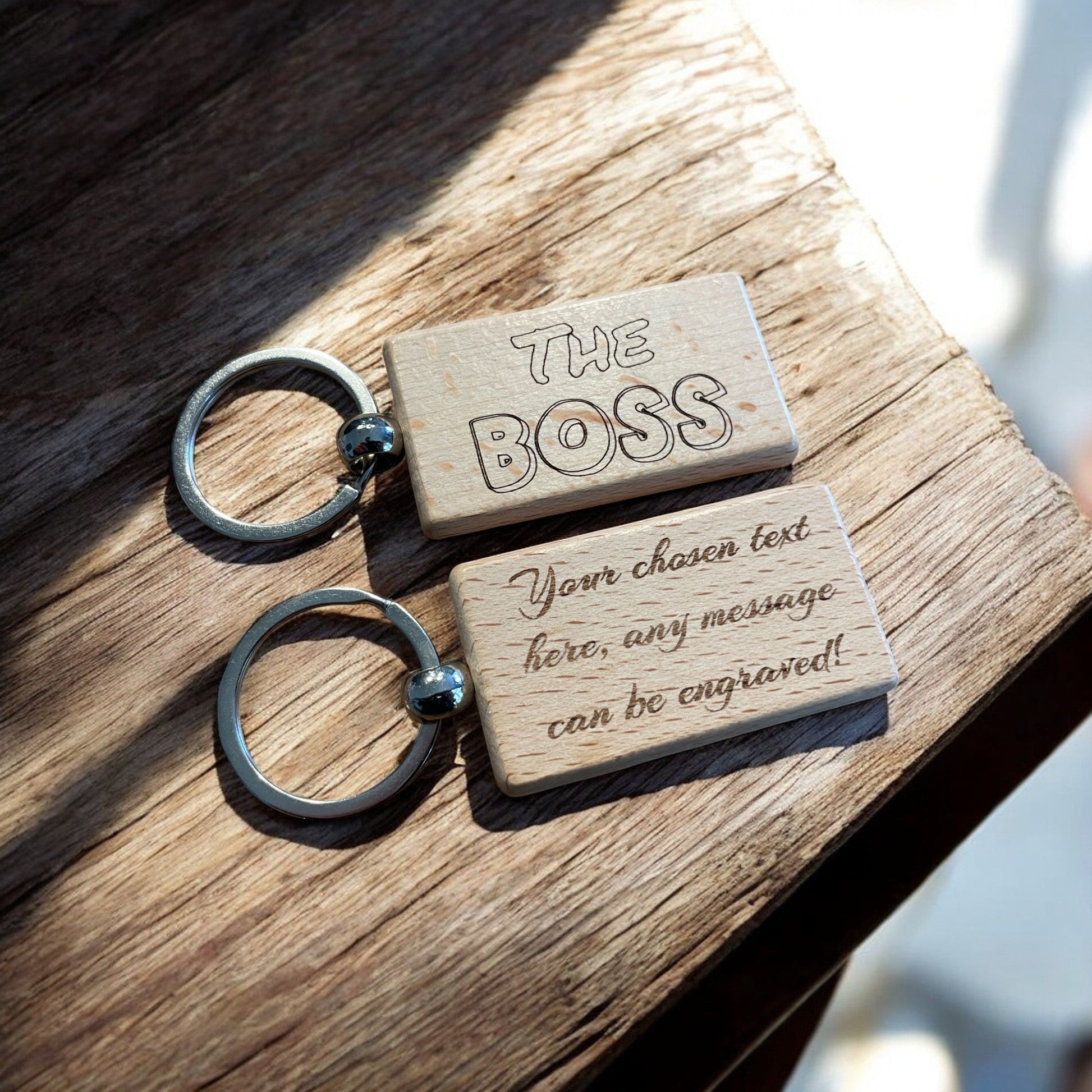 Personalised The Boss Keyring | The Great Gift Idea