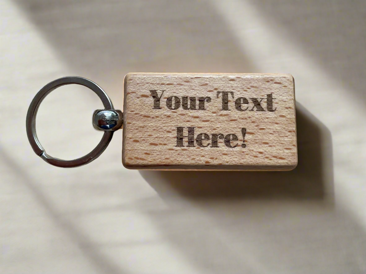 Personalised Wooden Keyring | The Great Gift Idea