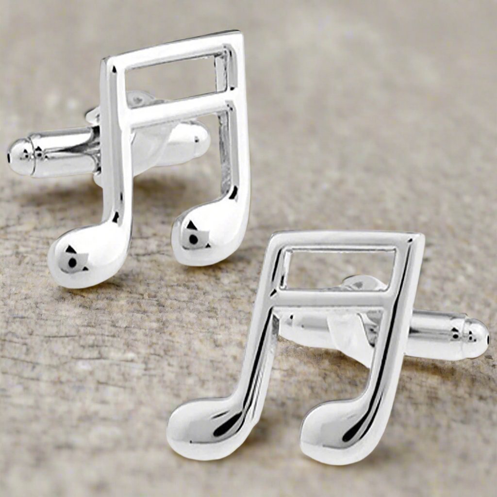 Quaver Musical Note Cufflinks - The Great Gift Idea