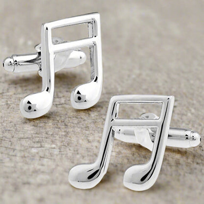 Quaver Musical Note Cufflinks - The Great Gift Idea