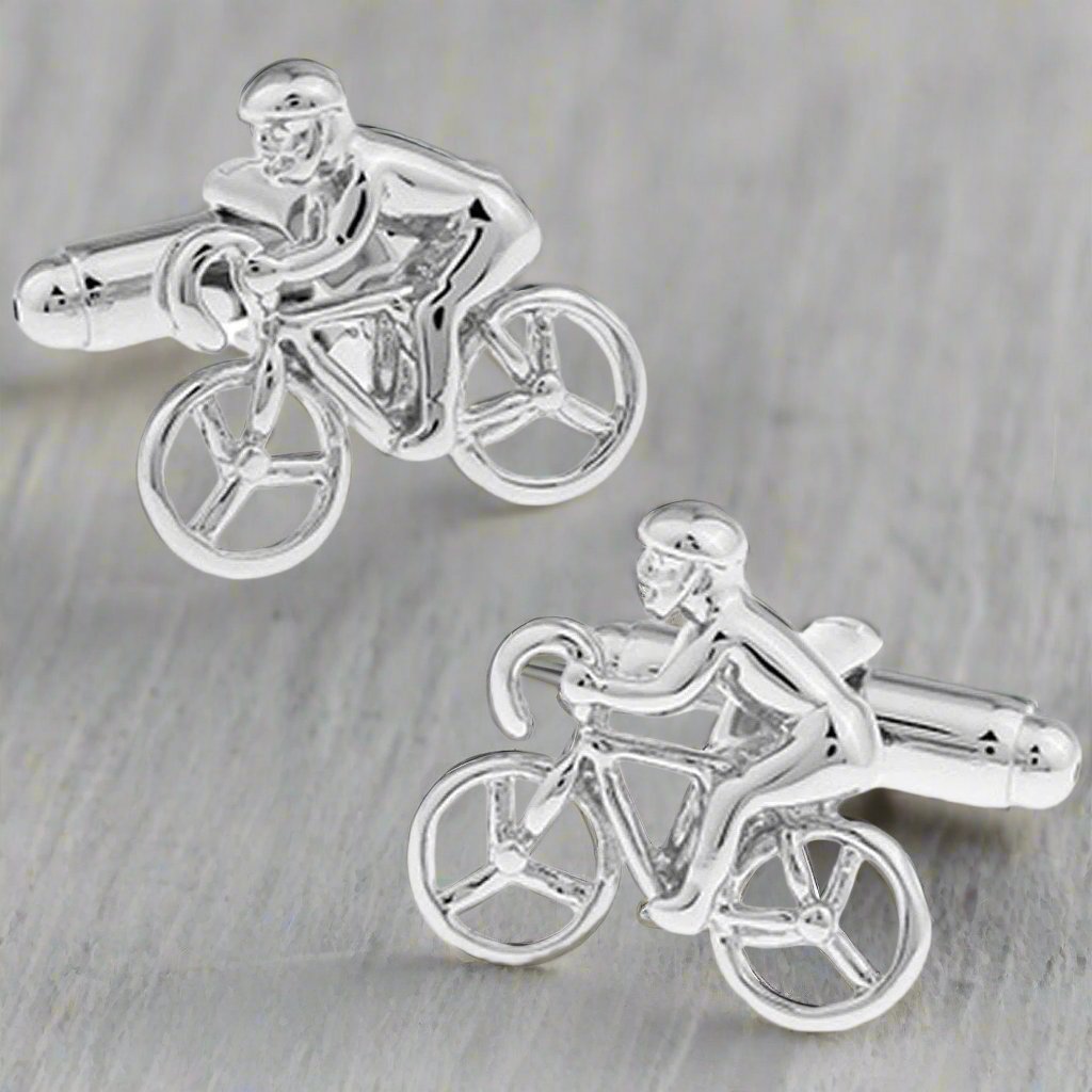 Racing Cyclist Cufflinks - The Great Gift Idea