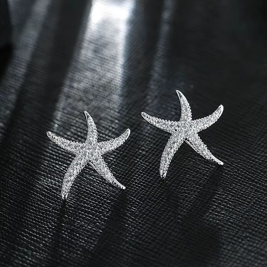 Starfish Design Sterling Silver Stud Earrings | The Great Gift Idea